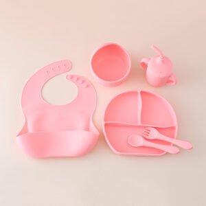 6-Piece Silicone Baby Feeding Set