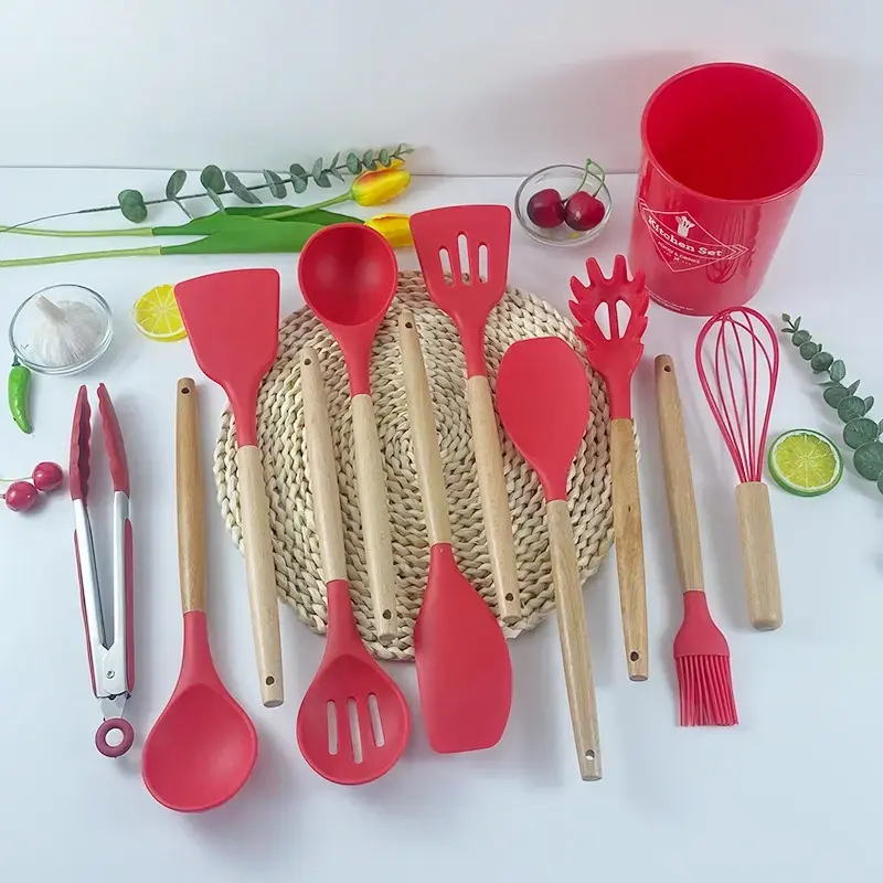 12-Piece Silicone Kitchen Utensil Set - Image 6