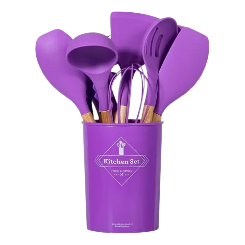 12-Piece Silicone Kitchen Utensil Set - Image 5